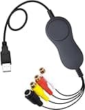 TCNEWCL Video Capture Card, USB 2.0 Video Device Converter, VCR VHS to DVD Capture Analog Video to Digital for Mac OS/Windows 7/8/10