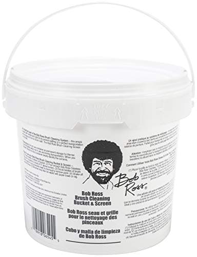 Bob Ross Cleaning Bucket & Screen-White