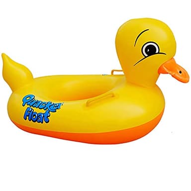 Sealive Inflatable Rubber Duck Pool Float for Kids, Swimming Pool Floats Boat Seats Beach Toy, Baby Shower Bath Seat Tub Water Fun Games Toys for Toddler