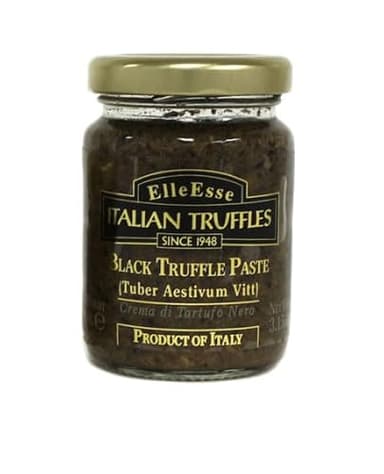 Elle Esse Italian Black Truffle Paste - 3.14 oz Jar, Gourmet Summer Truffle, Rich & Earthy, Imported from Italy, Perfect for Sauces & Truffle Bruschetta, Authentic Flavor for Chefs