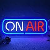 On Air Neon Sign On Air Light Sign Dimmable On Air Sign 16’’X6’’ Live Neon Sign On Air Light for Twitch,Tiktok,Youtube Streamers/Influencers/Gamers Live Neon Sign Party Art Wall Decoration