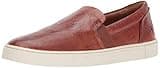 Frye Ivy Slip-On Shoes for Women Featuring Soft Leather with Thick Rubber Outsole, Removable Molded Footbed, and Padded Collar and Vamp – ½” Heel Height, Cognac - 9M
