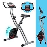 Portable Exercise Bike for Home, Lightweight Indoor Silent Bike, Foldable Stationary Bikes with Adjustable 16-Level Magnetic Resistance, 260LBS Capacity, 5.5 LBS Flywheel, Designed for Home Workout 5