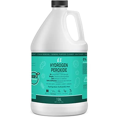 MAXTITE 6% Hydrogen Peroxide Solution - 1 Gallon (Just Food-Grade H2O2 & Water!) - Ecofriendly Natural Cleaning Solution for Kitchen, Bath, Laundry & More - HDPE Jug w/Child-Safe Cap Made in USA