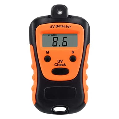 Meet UV Strength Tester for Measuring Sun Light UV Level,High Precision UVA UVB Meter,Photometer UV Detector,Portable UV Intensity Meter with 1.5v Battery