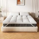 Extra Thick Mattress Topper King for Back Pain & Cloud-Like Sleep, Soft & Plush Mattress Pillow Top Bed Topper for Firm Mattress, Cooling Overfilled 1400GSM Mattress Pad, Fit to 6”-22” Mattress