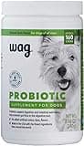 Amazon Brand - Wag Probiotic Supplement Chews for Dogs, Natural Duck Flavor, 160 count