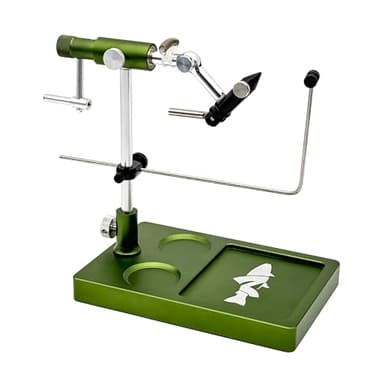 Nirvana V2 Rotary Fly Tying Vise with Travel Base (Olive)