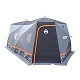 Nordic Legend Explorer Double Ice Shelter 8 Person Portable Wide Bottom Insulated Ice Fishing Tent