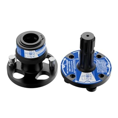 PTO Link HD Quick-Connect System - Duo Bundle (1 Tractor/Female Coupler + 1 Implement/Male Coupler), Fits Tractors 35HP to 130HP. for Heavy Duty with Any 3-Point or Pull-Behind (Drawbar) Implements