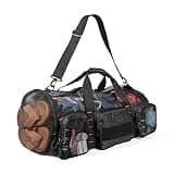 Fitdom 90L Large Mesh Duffle Bag for Scuba Dive or Snorkel Equipment. Best for Water Sports & Beach Activities like Swimming, Diving & Snorkeling. Perfect for Travel, Storage Swim Gym Gears & Balls