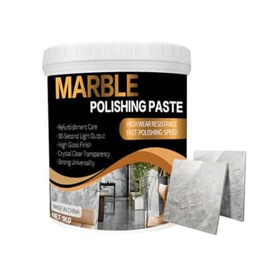 Marble Polishing Paste Kit, Marble Polishing Compound, Countertop Cleaner, Quartz Polish, Sealant & Protector For Marble Countertops, Floors, Walls