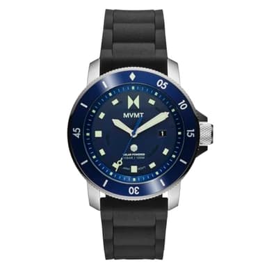 MVMT Men's Cali Diver - Solar Rechargeable - Sport's Watch - Water-Resistant 10 ATM/100 Meters - 40mm