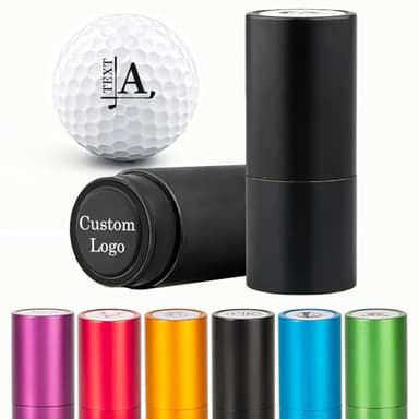 ARLUCKAT Golf Ball Stamp Personalized, Custom Golf Ball Marker Stamp, Waterproof Monogram Name Stamp Customized with Quick-Dry Ink, Golf Accessories, Gifts for Golfers
