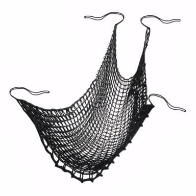 Climbing Cargo Net for Kids - Double Layers Heavy Duty Playground Safety Net, Outdoor Climbing Net for Treehouse Accessories, Backyard, Jungle Obstacle Training & Adventure(6.5x9.8ft),Black