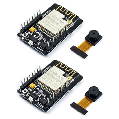 Hosyond 2Pcs ESP32-CAM Wireless WiFi+Bluetooth Development Board with OV Camera Module Compatible with Arduino