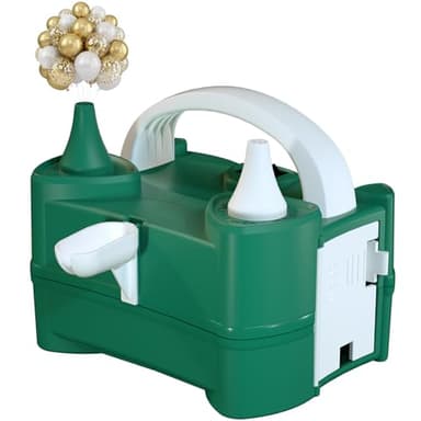 Beeyaky Balloon Pump Valentines Day Decor - Electric Balloon Pump for Party Decorations, Portable Dual Nozzle Balloon Inflator for Balloon Arch Kit