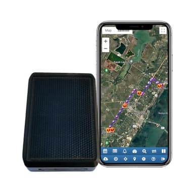 AccuTracking Solar GPS Tracker, 10,000mAh Long Lasting Battery, Magnetic, IP65 Waterproof, Trucks, Trailers, Farming, Equipment, RV, 4G LTE Worldwide, Subscription Needed (TK384)