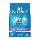 Wellness Simple Limited Ingredient Dry Dog Food for Sensitive Stomachs, Supports Skin & Coat, Grain Free, Natural, Turkey & Potatoe Recipe, (40-Pound Bag)
