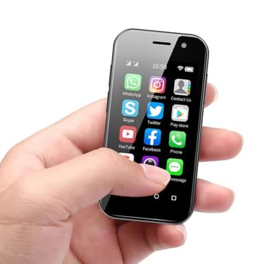 Sudroid Mini 4G Smartphone Unlocked, 3.0 Inch Dual Sim Quad Core Mini Phone Premium Phone Small Smartphone Student Pocket Cellphone, 3+32GB (Black)