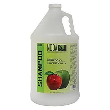 MODA Shampoo - Moisturizing Shampoo for All Hair Types - 128Oz, Professional - Deeply Cleanses and Conditions, Strengthens, Restores and Shine your Hair (Apple)