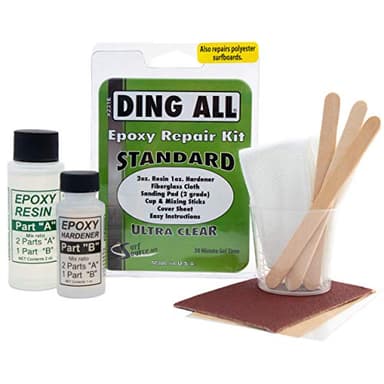 Ding All 3 Oz (84ml) Standard Epoxy Repair Kit for Epoxy and Polyester Surfboards Repairs