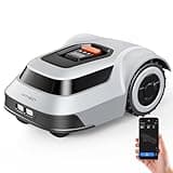 Robot Lawn Mower with Max 180m Stable Boundary Wire for 1/4 Acre - 300% Higher Efficiency of Grid-Shaped Mowing Path, Automatic Robotic Lawn Mowers with Auto Mapping & Recharge, ANTHBOT Pion1000