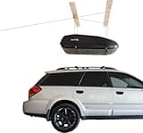 HARKEN Hoister Overhead Garage Storage Hoist System for Kayaks, Canoes, Surf & Paddle Boards, (60lb Capacity, 12ft Ceiling) Self-Leveling, Safe Anti-Drop, Easy One-Person Operation - Model 7801.12
