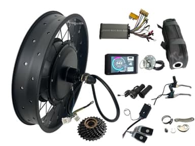 170-175mm Dropout 3000W Fat Motorwheel ,20*4.0/24*4.0/26*4.0 Fat Rim With High Speed 3T 3000W Hub Motor,.Dual Mode Sine Wave Controller ;UKC1 Color Display Aalrm Lock ,PAS (20*4.0 Rear)
