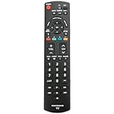 N2QAYB000485 Replace Remote Control fit for Panasonic 32" ~ 85" LED LCD Plasma Viera TV TC-42LD24 TC-42LS24 TC-42PS14 TC-54PS14 TH-32LRU5 TH-42LRU50 TH-55LRU50 tc-p50s30 N2QAYB000321 N2QAYB000570
