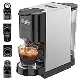 KOTLIE 5in1 Level 7 Water Volume Espresso Machine, 19Bar Single Serve Coffee Maker for KEU* K-Cup Capsules/NES* Original/Dolce Gusto//Ground Coffee/44mm ESE,Hot&Cold Brew Coffee Machine(AC-513HF)
