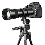 Ultra Telephoto 420-800mm F8.3 Manual Zoom Lens for Nikon DSLR F-Mount Cameras(D850 D810 D800 D610 D750 D500 D7200 D7500 D7100 D5600 D5300 D600 D3500 D3400 D3300 D3200 D5200 D5100 D5000 D7000 D700)