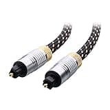 Cable Matters Premium Optical Audio Cable 3ft (Toslink Optical Cable for Soundbar, Digital S/PDIF Cable) - Ideal for Hi-Fi Audio with Samsung, Sonos, Sony, Bose Soundbars, 3 Feet