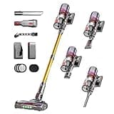 Cordless Vacuum Cleaner, 48Kpa 550W 65Mins Vacuum Cleaners for Home, Vacuum Cleaner with Wall Mount Charging, Anti-Tangle Stick Vacuum Self-Standing, Vacuum Cordless Rechargeable for Pet Hair/Carpet