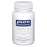 Pure Encapsulations Vitamin D3 25 mcg (1,000 IU) - Supplement to Support Bone, Joint, Breast, Heart, Colon & Immune Health - with Premium Vitamin D - 120 Capsules