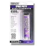 ACMAXPRO Ready High Strength Epoxy Putty, 10 Min Quick Set, 6500 PSI, Gray, 2 Oz, 59 ML, High Temp Resistant, Metal, Glass, Wood, Plastic, Ceramic, Stone, Tile, Concrete