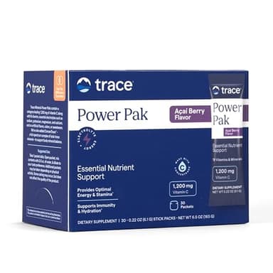 Trace Minerals Research Electrolyte Power Pak Acai Berry, 32 Count, 0.31 Ounce