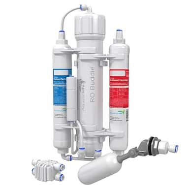Aquatic Life RO Buddie 3-Stage Hydroponic Reverse Osmosis Water Filter System RO Filtration Unit, 75 GPD