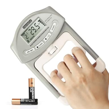 Handeful Grip Strength Tester, Hand Grip Dynamometer (198Lbs / 90Kgs), Electronic Handgrip Testing for Sports Home School Use