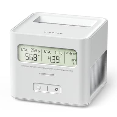 X-Sense Radon Detector for Home, Easy to Use, Zero Lab Fees, No Installation Required, Continuous Monitoring with Clear LCD Screen, XR0A-SR