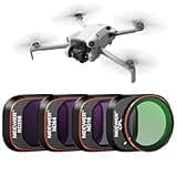 NEEWER ND & CPL Filter Set Compatible with DJI Mini 4 Pro, 4 Pack ND16 ND64 ND256 CPL Polarizer and Neutral Density Filters Drone Lens Accessories, Multi Coated HD Optical Glass/Aluminum Frame