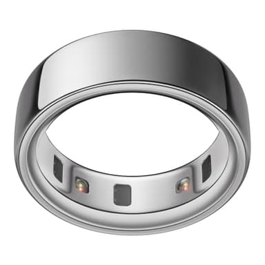 Oura Ring 4 - Silver - Size 8 - Sleep, Activity, Women’s Health, AI Advisor, Up to 8 Days of Battery Life, Size Before You Buy, Android & iOS Compatible