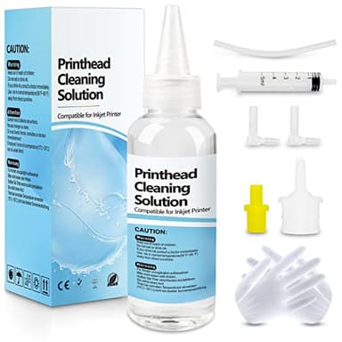 Printhead Cleaning Kit Work for Epson HP Canon Inkjet Printer Head Cleaning, Printhead Cleaner Kit, Print Head Cleaner Solution for Flushing Printer Nozzle 100ML