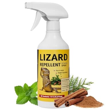 Lizard & Gecko Repellent Spray, Plant-Based Formula, Safe for Home, Family & Pets, Natural Protection Against Lizards and Geckos