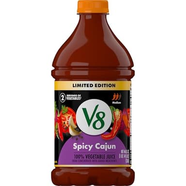 V8 Spicy Cajun 100% Vegetable Juice, 46 fl oz Bottle
