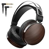 SEJJ Wired Studio Headphones with 32Ω, Professional Over-Ear Monitor Headset for Recording Mixing DJ Podcast Audiophile, Detachable Cables & Comfortable Protein Leather, Stereo for Computer Guitar Amp
