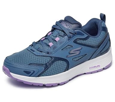 Skechers Women's Go Run Consistent Sneaker, Blue/Purple, 8