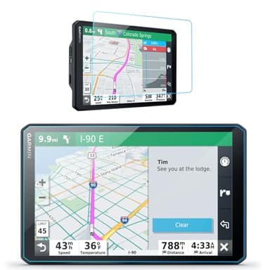 LANTU Car Screen Protector for Garmin RV 890 Accessories GPS Navigation Guard Shield Glove-friendly Touchscreen Protector Film Tempered Glass HD Clear 8''