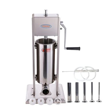 Hakka 2 in 1 Sausage Stuffer, Vertical Sausage Maker and Spanish Churro Maker Machines with 2 Speed, 7LB/3L
