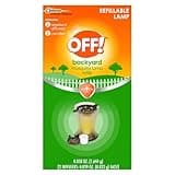 OFF! Refillable Mosquito Lamp, Repels Mosquitoes up to 10 x 10 feet, Protection for up to 6 Hours, 1 Count